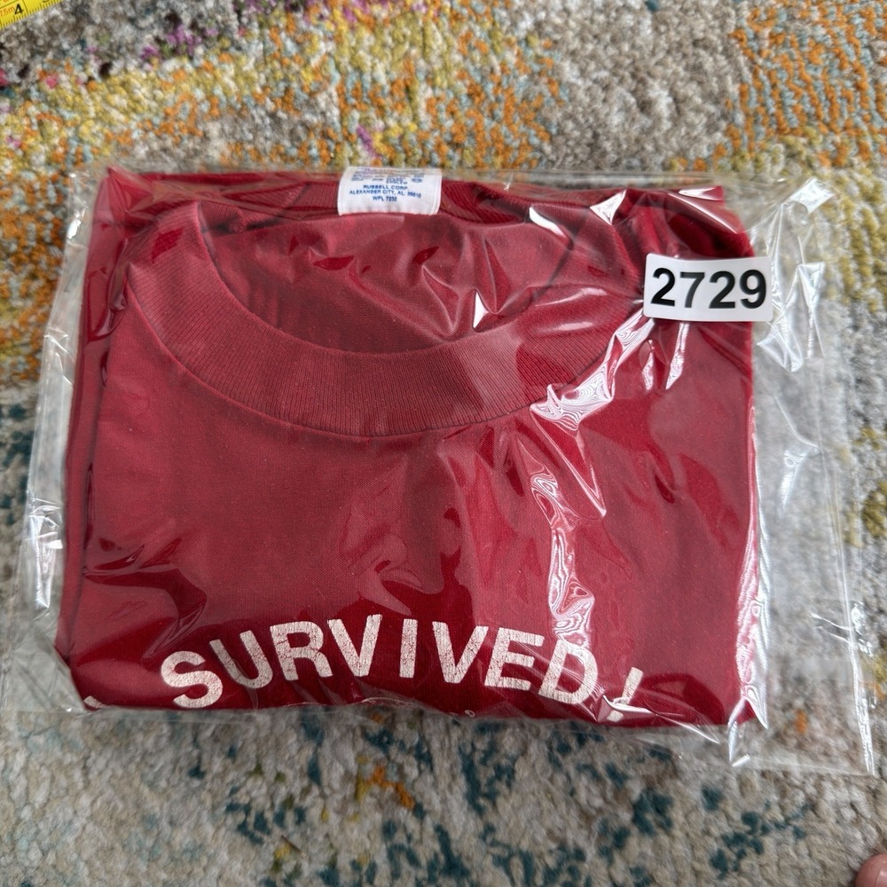 Vintage I Survived The Rat Race American Heart Association Shirt Large Jerzees - Picture 7 of 7